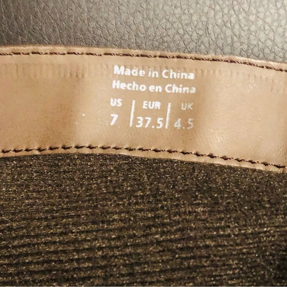 Call It Spring Size 7 Dark Chocolate Brown Knee High Full inside zipper Buckles - Picture 15 of 16